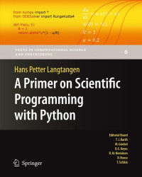 Hans Petter Langtangen — A Primer on Scientific Programming with Python