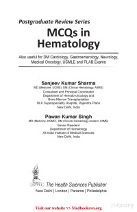 Sanjeev Kumar Sharma & Pawan Kumar Singh — MCQs in Hematology