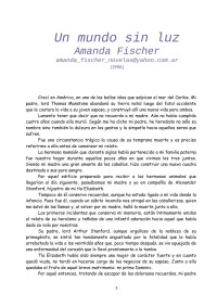 Amanda Fischer — Un mundo sin luz