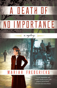 Mariah Fredericks — A Death of No Importance