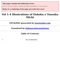 Unknown — Vol 1-4 Illustrations of Oukoku e Tsuzuku Michi