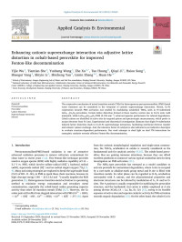 Yijie Wu — Enhancing cationic superexchange interaction via adjustive lattice distortion in cobalt-based perovskite for improved Fenton-like decontamination