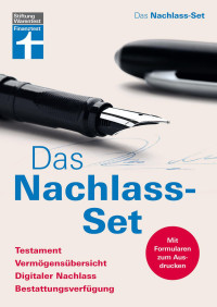 Stiftung-Warentest — Das Nachlass-Set - Testament, Vermögensübersicht, Digitaler Nachlass, Bestattungsverfügung