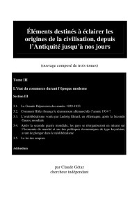 Claude Gétaz — Éléments destinés à éclairer les origines de la civilisation, depuis l’Antiquité jusqu’à nos jours Tome III Section III