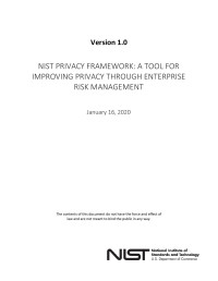 Ellen Nadeau — NIST Privacy Framework: A Tool for Improving Privacy through Enterprise Risk Management