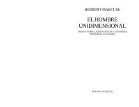 Sergio — Microsoft Word - Marcuse, Herbert - El Hombre Unidimensional _+_.doc