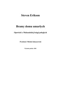 Bramy Domu Umarłych — [2]Erikson Steven