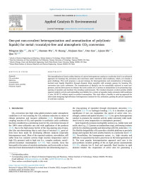 Mingyue Qiu — One-pot non-covalent heterogenization and aromatization of poly(ionic liquids) for metal-/cocatalyst-free and atmospheric CO2 conversion