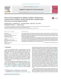 Tingting Jiang & Longlong Yan & Yuezhong Meng & Min Xiao & Zeru Wu & Panagiotis Tsiakaras & Shuqin Song — Glucose electrooxidation in alkaline medium: Performance enhancement of PdAu/C synthesized by NH3 modified pulse microwave assisted polyol method