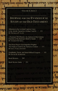 William R Osborne — Journal for the Evangelical Study of the Old Testament, 4.2