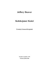 Kolekcjoner k — Deaver Jeffery