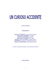 Goldoni — Un curioso accidenti