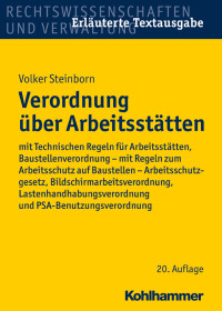 Volker Steinborn — Verordnung über Arbeitsstätten