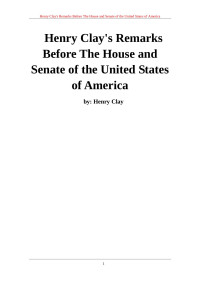 geal — Henry Clay, "On the Seminole War," U