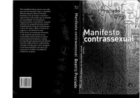 Beatriz Preciado — Manifesto contrassexual