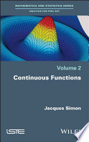 Jacques Simon — Continuous Functions, Volume 2