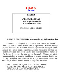 Carlos Biagini — 1 PEDRO (William Barclay)