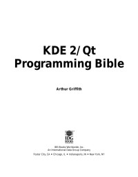 Desconocido — Arthur Griffith Kde 2 Qt Programming Bible Idg Books Worldwide 2001