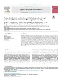 Jun Ma — Tuning the selectivity of photothermal CO2 hydrogenation through photo-induced interaction between Ni nanoparticles and TiO2