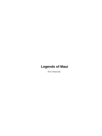 W.D. Westervelt — Legends of Maui