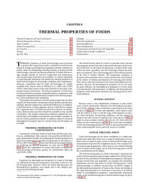 Unknown — R8 Thermal Properties of Foods