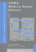 Groe, John, Larson, Lawrence E, Larson, Lawrence E — Cdma Mobile Radio Design (Artech House Mobile Communications)