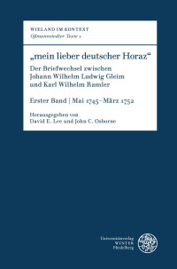 David E. Lee und John C. Osborne — "mein lieber deutscher Horaz"