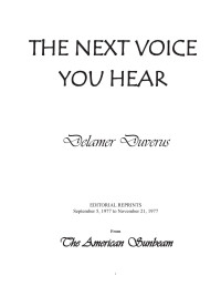 Delamer Duverus — The Next Voice You Hear