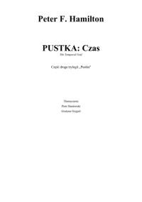 Pustka 02 Czas — Hamilton Peter F.