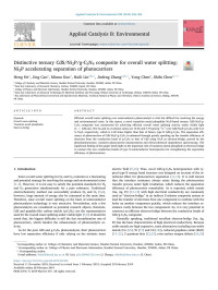 Heng He & Jing Cao & Minna Guo & Haili Lin & Jinfeng Zhang & Yong Chen & Shifu Chen — Distinctive ternary CdS/Ni2P/g-C3N4 composite for overall water splitting_ Ni2P accelerating separation of photocarriers