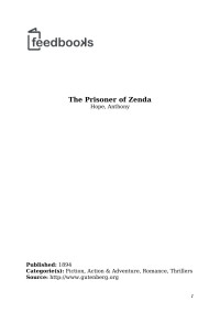 Hope, Anthony — The Prisoner of Zenda