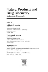 Subhash C. Mandal, Vivekananda Mandal, Tetsuya Konishi — Natural Products and Drug Discovery