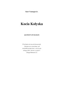 Kocia kołyska — Vonnegut Kurt