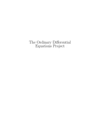 -- — The Ordinary Differential Equations Project
