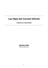 Katherine Mansfield — Las Hijas del Coronel Difunto