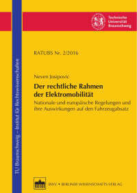 Neven Josipovic — Der rechtliche Rahmen der Elektromobilität