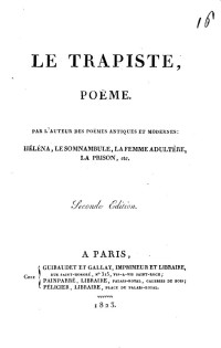 Alfred de Vigny [Vigny, Alfred de] — Le trapiste