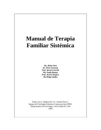 Ms. Helen Pote, Dr. Peter Stratton, Prof. David Cottrell — Manual de Terapia Familiar Sistémica