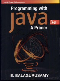 By Balagurusamy — Programming with Java: a Primer,3e