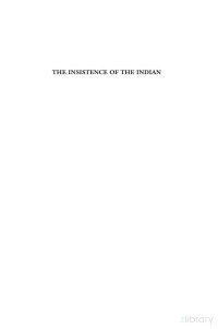 Scheckel — The Insistence of the Indian (1998)