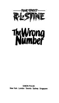 R.L. Stine — The Wrong Number