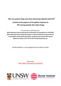 Bradley Mathers et al — We can protect drug users from becoming infected with HIV