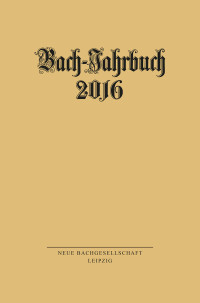 Wollny, Peter — Bach-Jahrbuch 2016