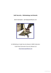 Dr — voip-security---methodology-and-results