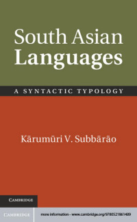 Subbarao, K. V. — South Asian Languages