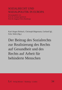 Karl-Jrgen Bieback, Christoph Bgemann, Gerhard Igl, Felix Welti (Hg.); — 13490-5.dvi