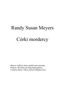 Meyers Randy Susan — Córki mordercy