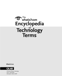 Whatis Com — Whatis Com Encyclopedia Of Technology Terms 2001