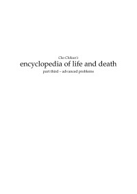 Vit Brunner — Encyclopedia of Life & Death - Advanced problems