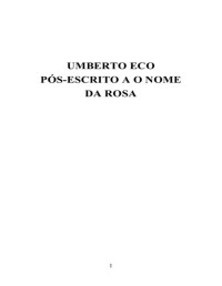 Umberto Eco — Pós-escrito